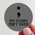 Semicolon Recovery Vinyl Sticker