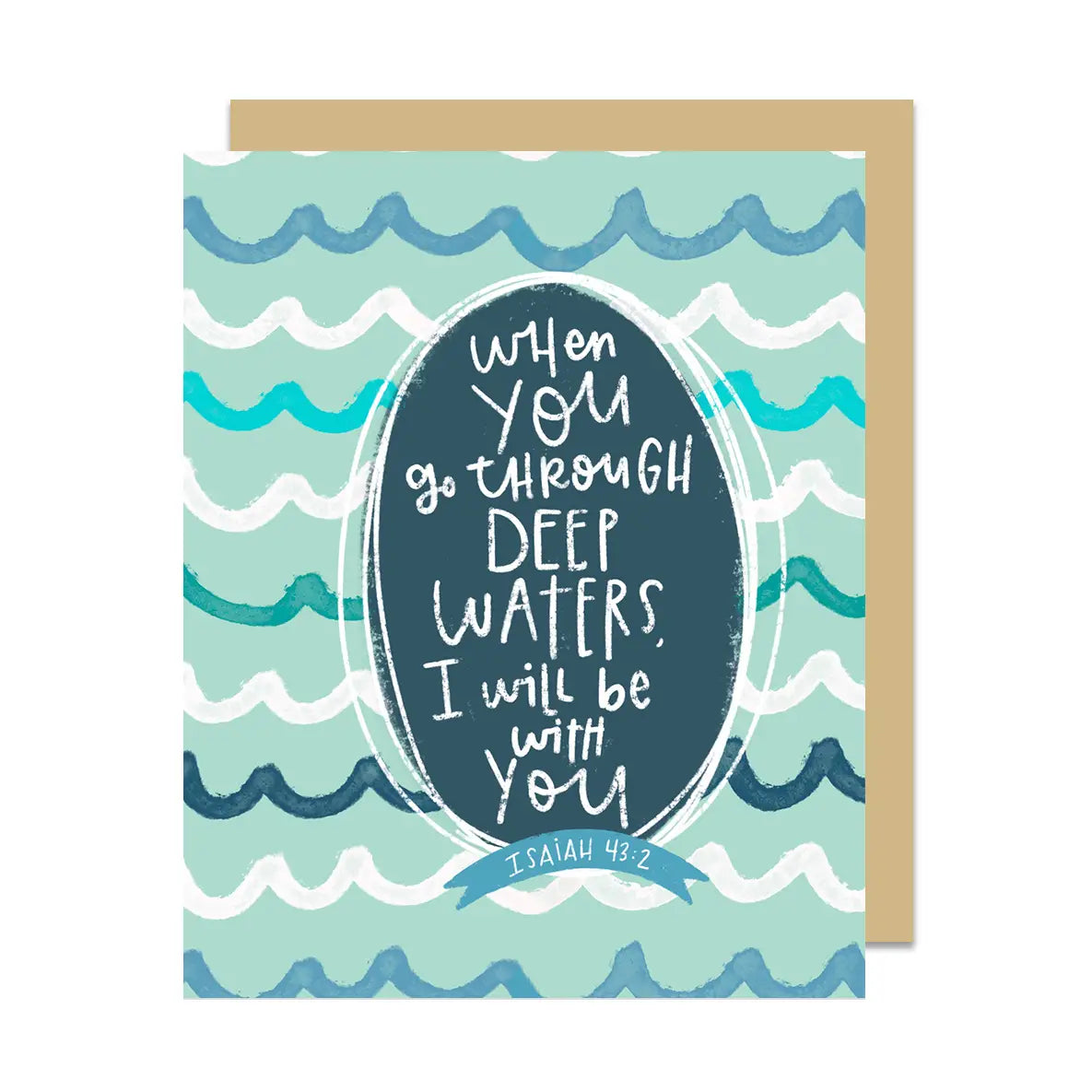 Mighty Waves Deep Waters Greeting Card