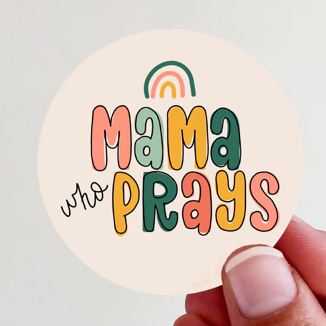Mama Who Prays Mother's Day Vinyl Sticker