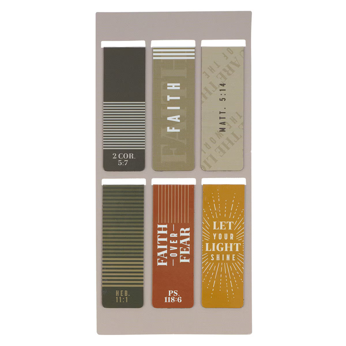 Faith and Light Magnetic Bookmark Set
