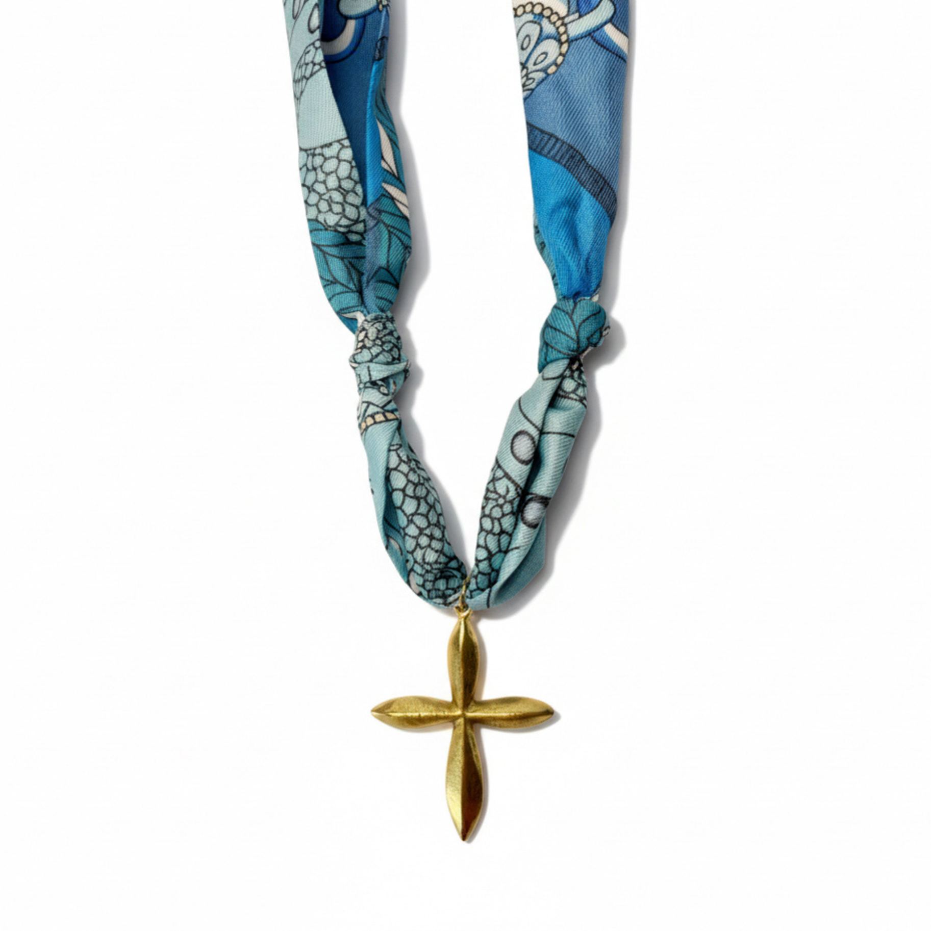 Anchored in Grace Scarf Necklace