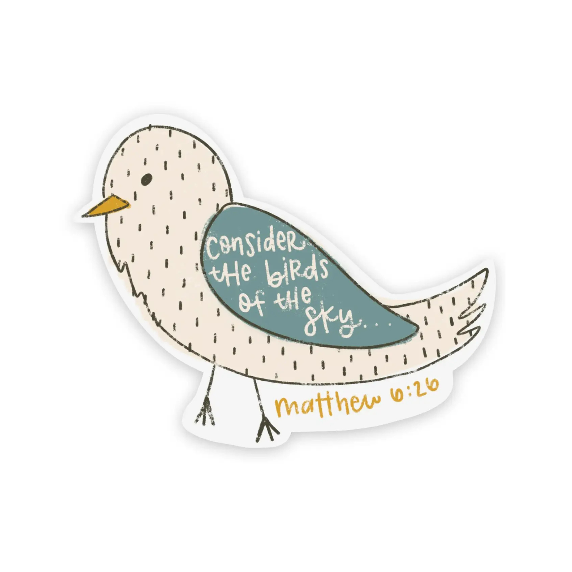 Consider the Birds of the Sky... Matthew 6:26 Vinyl Sticker
