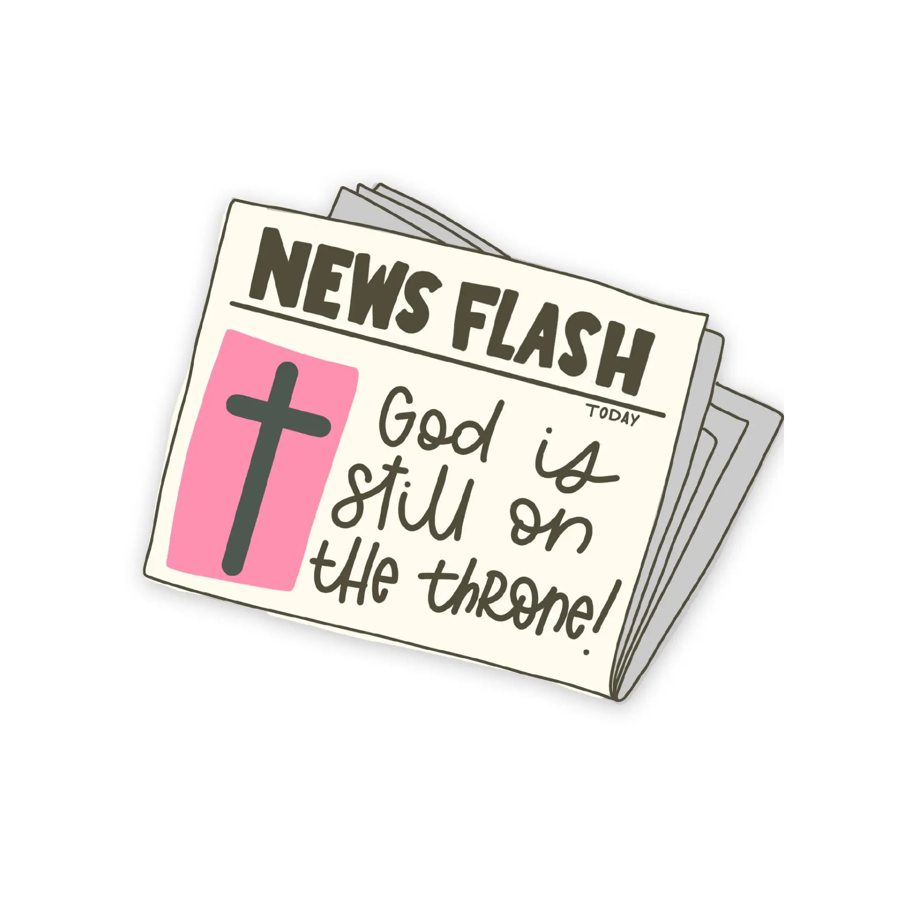 News Flash Vinyl Sticker
