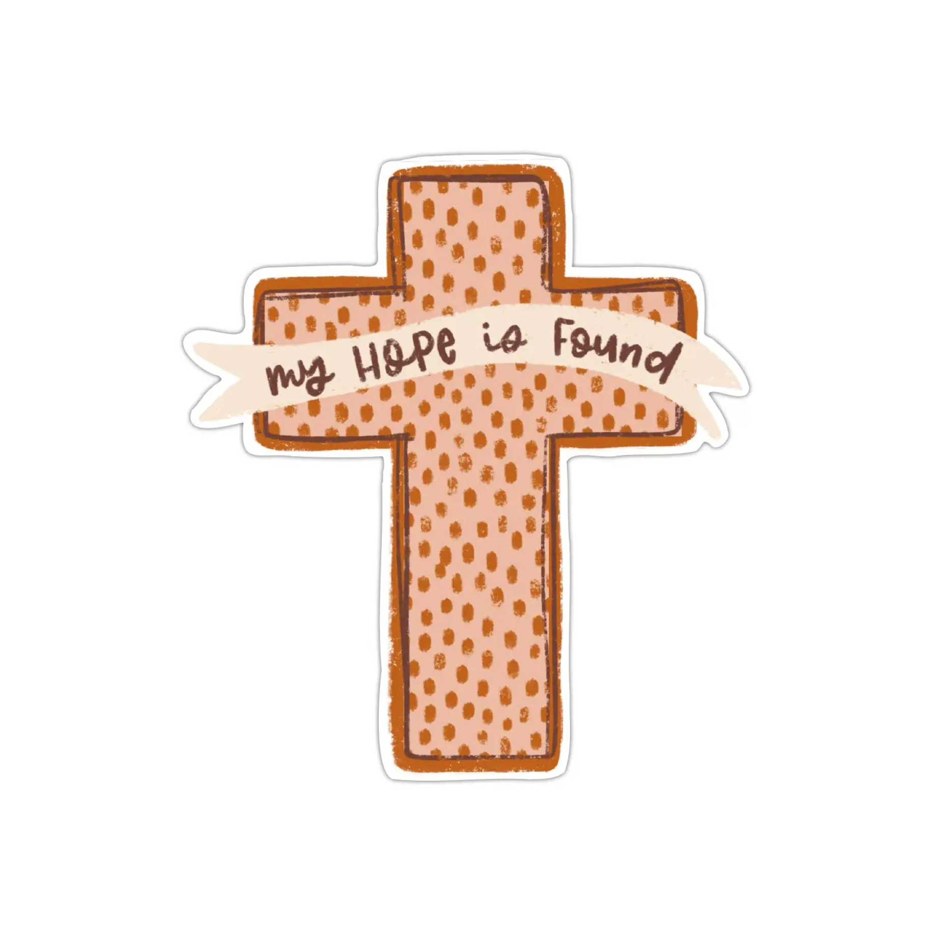 My Hope is Found Cross Vinyl Sticker