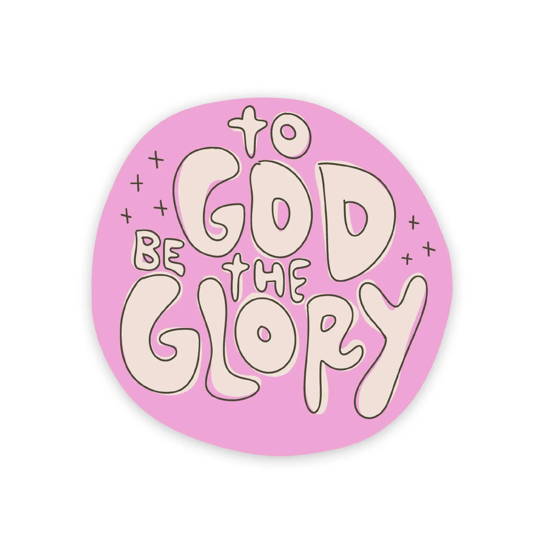 To God Be the Glory Vinyl Sticker