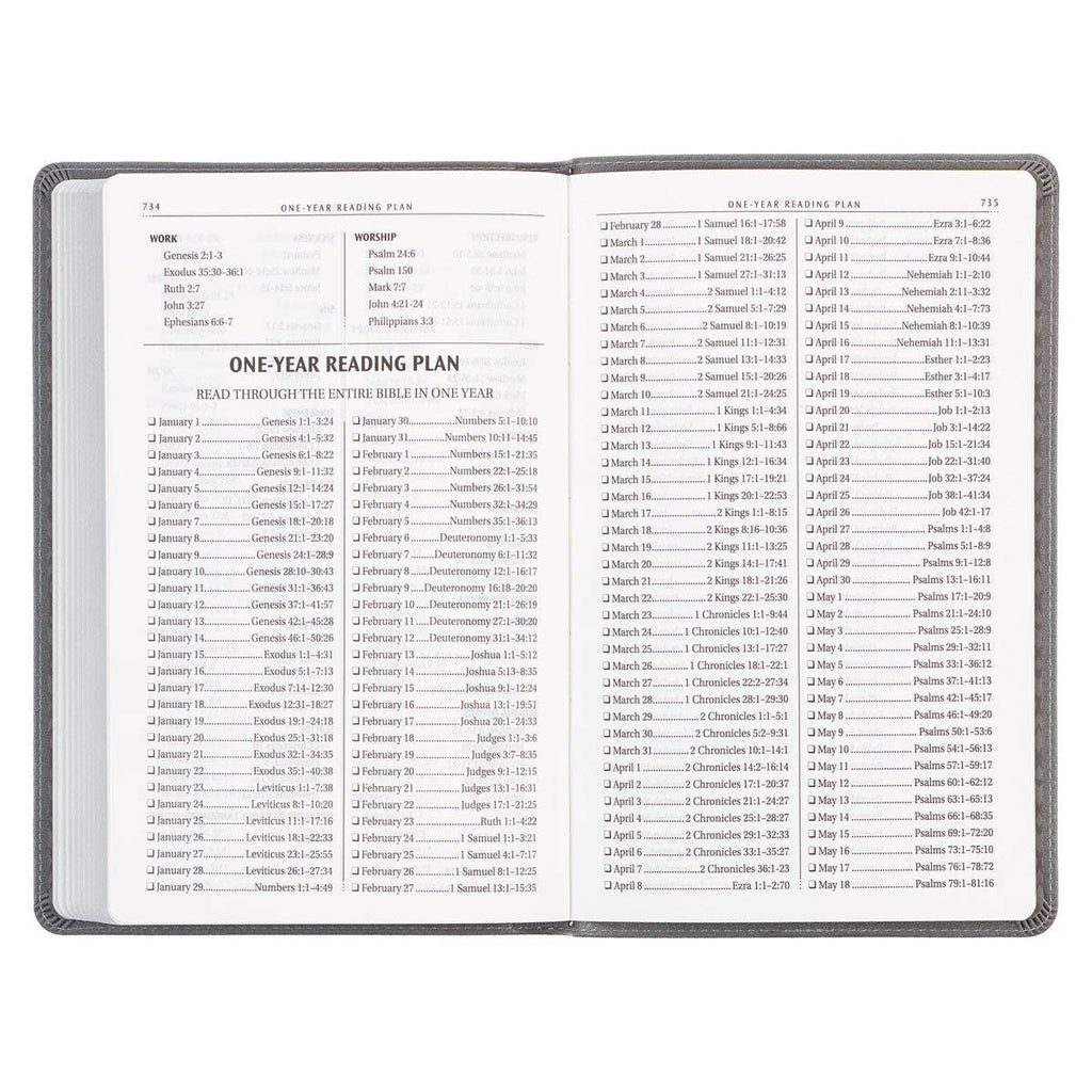 Charcoal Faux Leather Gift Edition King James Version Bible