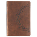 Brown Crown of Thorns Giant Print Full-Size King James Version Bible with Thumb Index