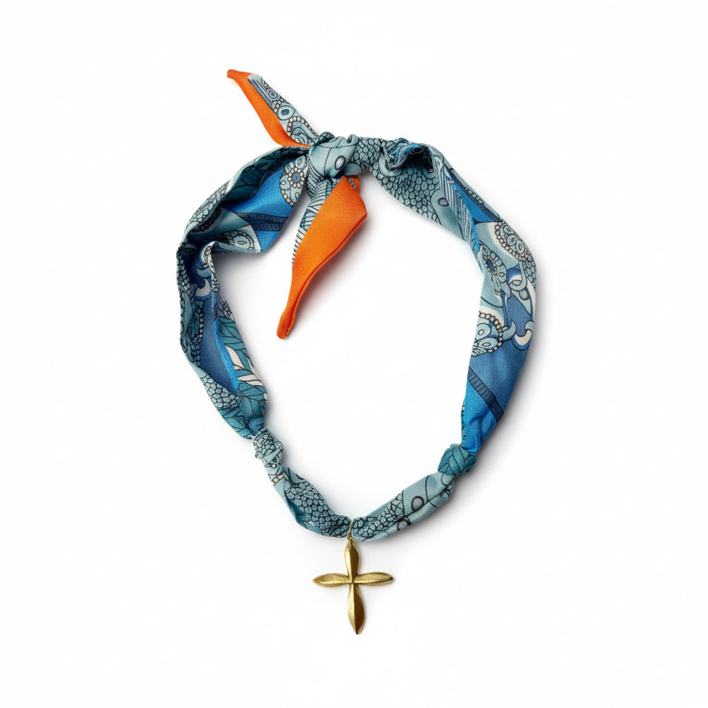 Anchored in Grace Scarf Necklace